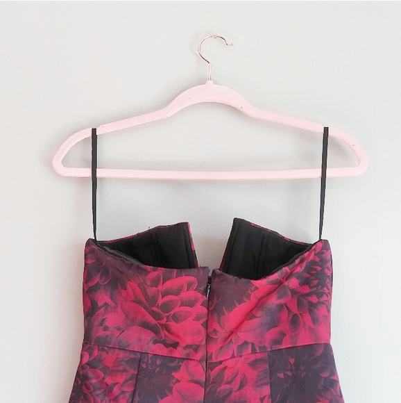 NWT Revolve NBD Floral Strapless Slit Dress - Picture 8 of 8